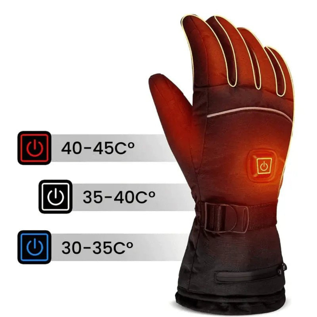 Elektrisch beheizbare Winterhandschuhe – Einstellbare Wärme und Touchscreen-kompatibel