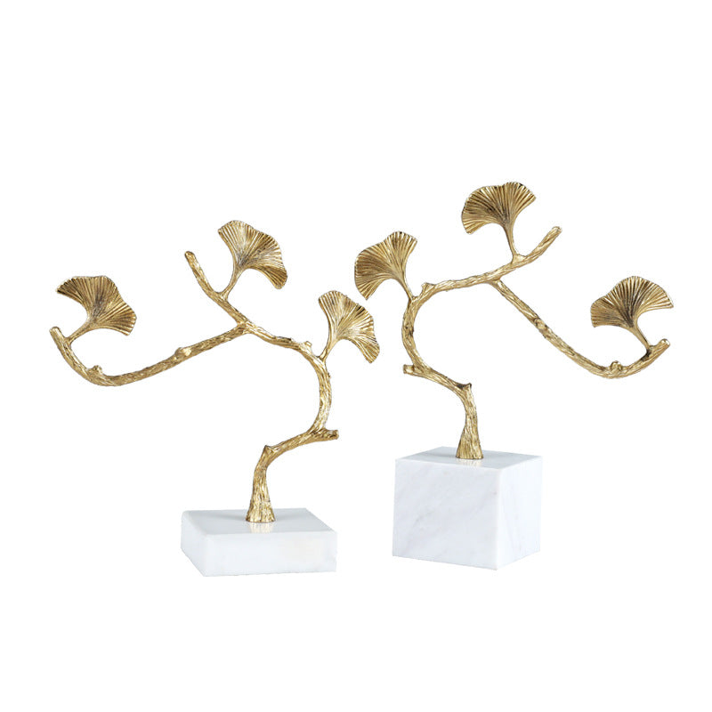 Künstlerische dekorative Ginkgo-Blatt-Skulptur