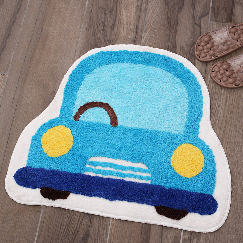 Brehn | Creatieve Kinderen Kamer Tapijt Multi Gekleurd 3D Patroon Binnen Tapijt Katoen Mengsel Antislip Huisdier Vriendelijk Gebied Tapijt