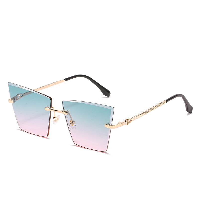 Quadratische Rahmen Farbverlauf Sonnenbrille Brehn