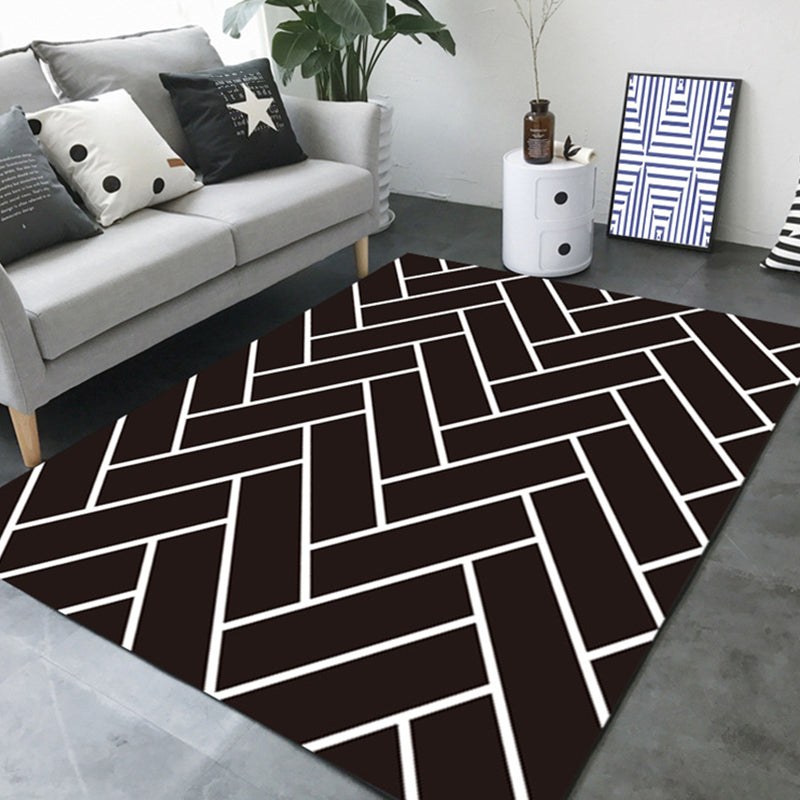 Brehn | Eenvoudig Woonkamer Tapijt Meerdere Kleur Geometrische Print Binnen Tapijt Antislip Ondergrond Huisdiervriendelijk Gebied Tapijt