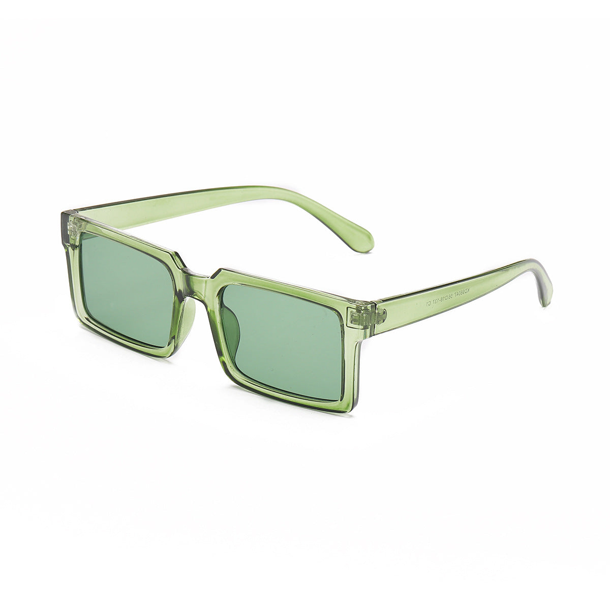 Damen modische rechteckige Sonnenbrille mit gelben Gläsern Brehn