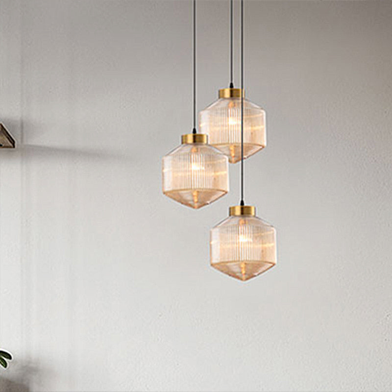 Brehn | GlowCandle Deckenlampe - Moderner Glaskerzenhalter für Innenräume