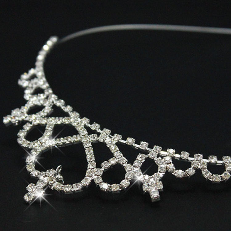 Damen Elegante Kristall-Tiara Brehn