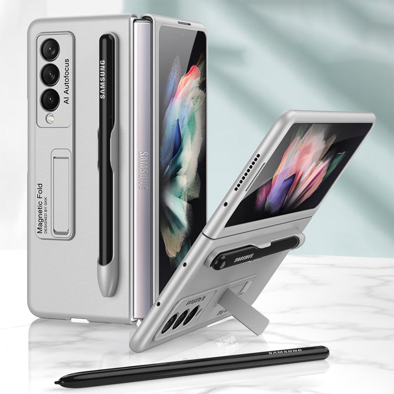 Modische Schutzhülle mit Ständer und Stiftfach für Samsung Galaxy Z Fold 3