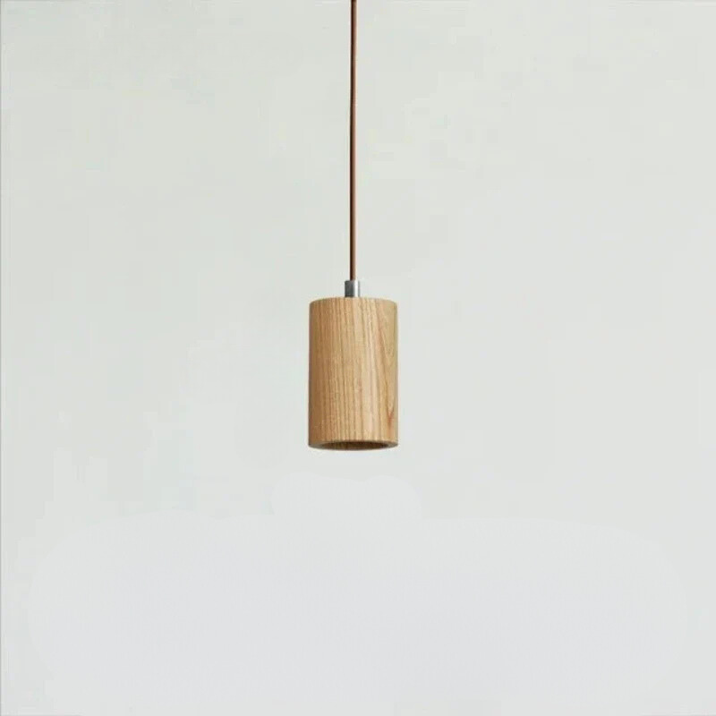 Brehn | Skandinavische Moderne LED Pendelleuchte aus Holz