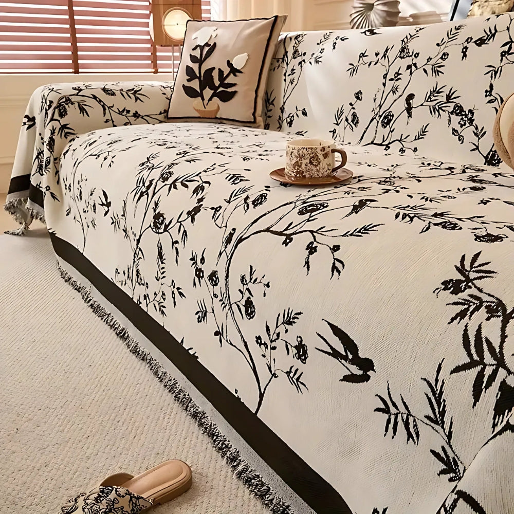 Floral Chenille Sofa Werfen | Brehn