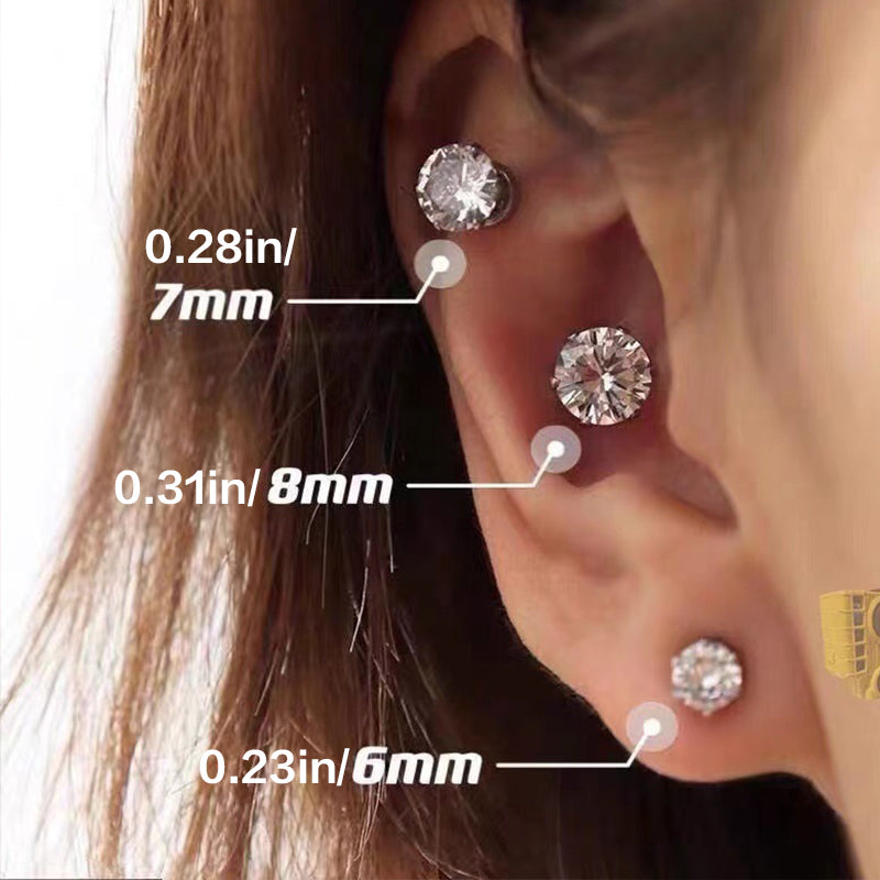 Brehn | Magnetischer Zirkon Stecker Ohrclip