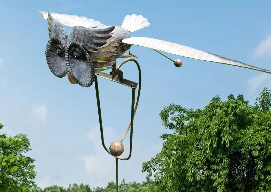 Metallenes Gartenwindspiel, Gartendekoration für den Außenbereich