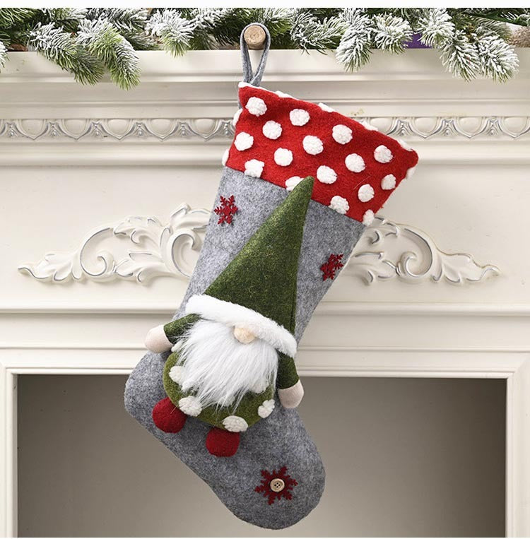 Brehn | Weihnachtsdekoration Zubehör Lambswool Dreidimensionale Weihnachtssocken