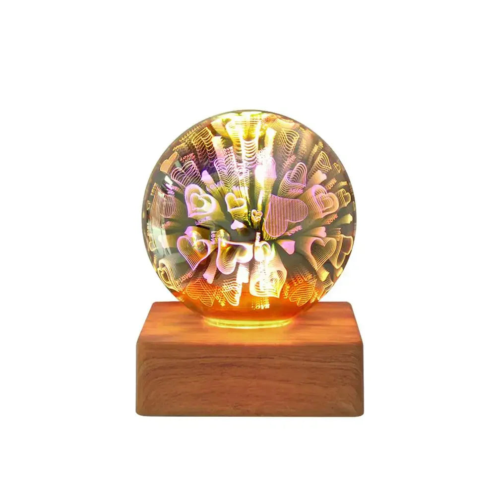 Brehn | Kristallballlampe mit 3D-Feuerwerkeffekt - StarburstGlow