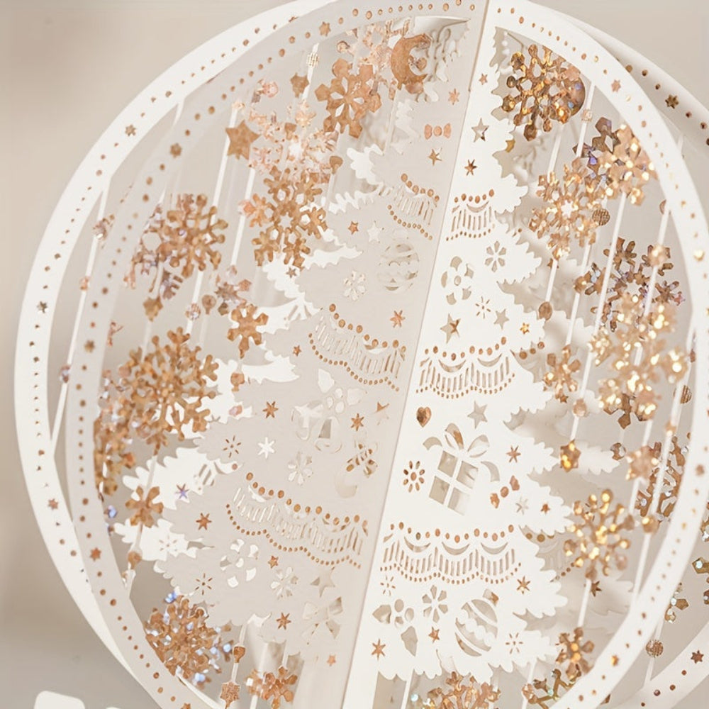 Brehn | 3D Pop-up Weihnachtskarte mit magischer Baumdarstellung – Perfekt für Weihnachtswünsche und festliche Dekoration