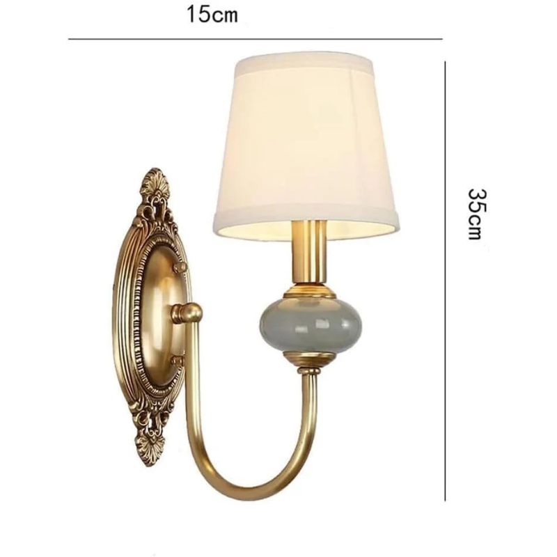 Brehn | Vintage Retro Wandlampe Kupfer