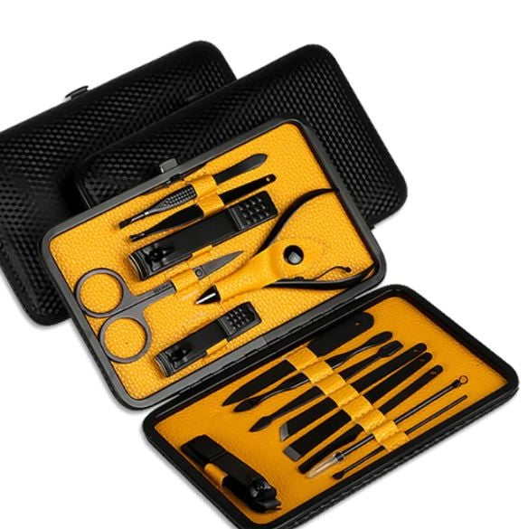 Brehn | 15-teiliges professionelles Maniküre-Set mit Reisetasche