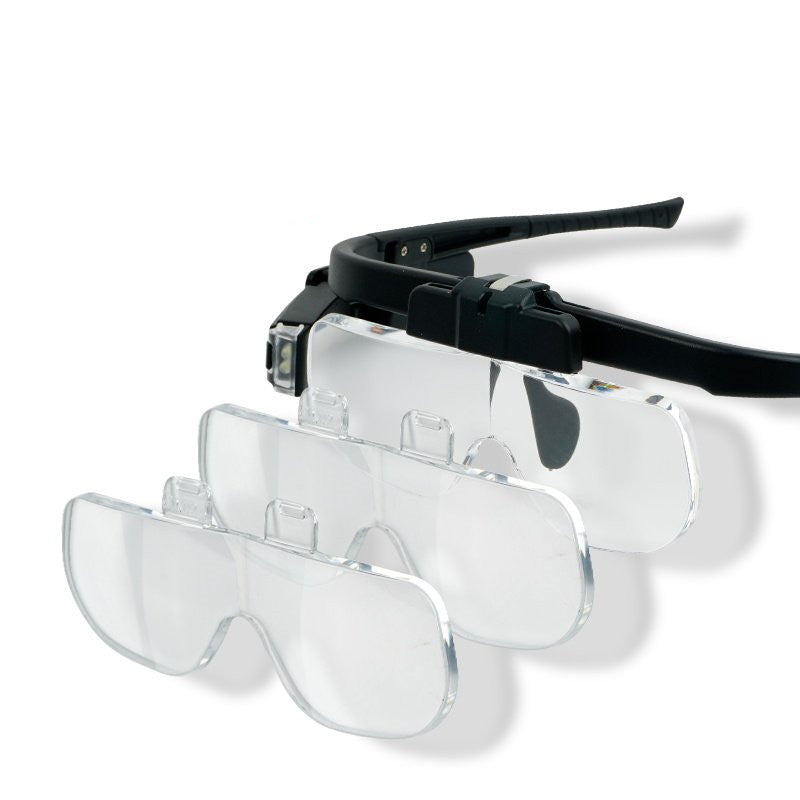 Brehn | Tragbare tragbare LED-Lupe, mit verstellbarem Lichtwinkel & austauschbaren Linsen