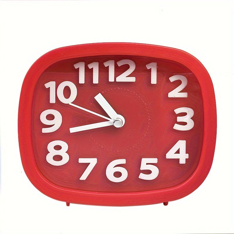 Stilvolle kompakte quadratische Uhr mit 3D-Design für moderne Dekoration | Brehn