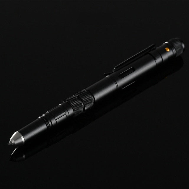 Brehn | Taktischer Stift Taschenlampe Flaschenöffner Notfall Glasschneider