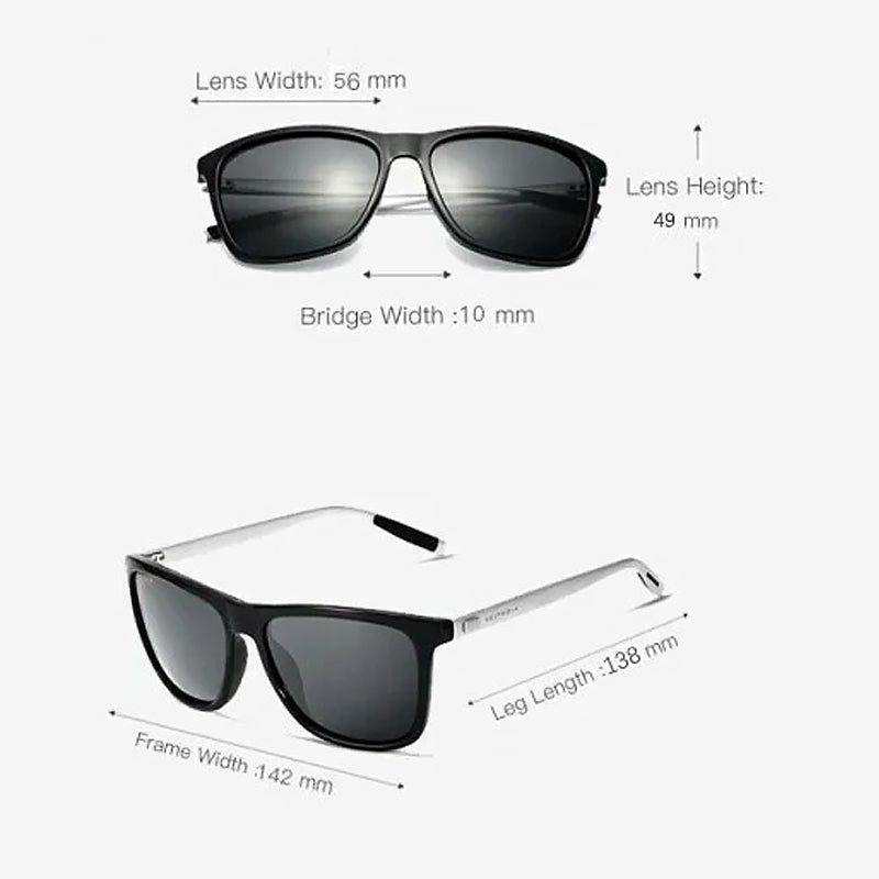 Polarisierte Sonnenbrille mit Aluminium-Magnesium-Rahmen