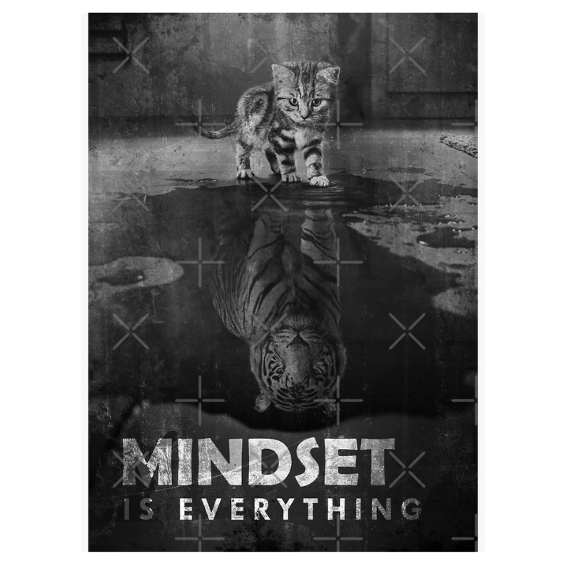 Motivational Wall Art Mit Tierreflexionsthema