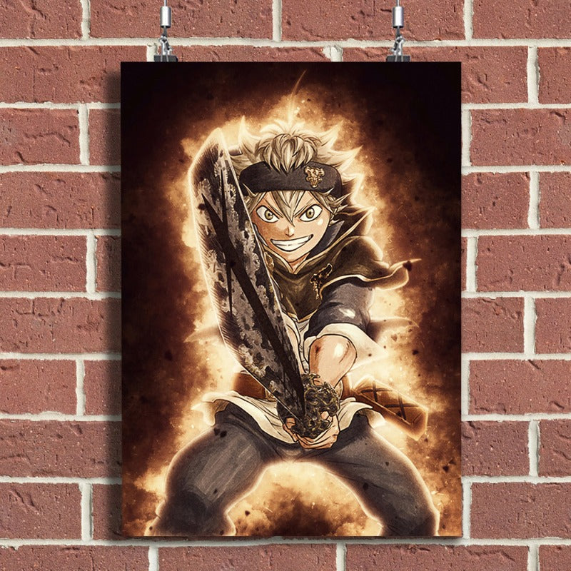 Anime Fighter - Leinwand Wandkunst Gemälde