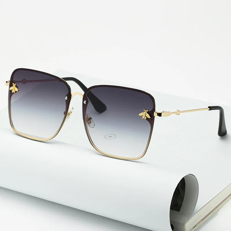 Charlotte Sonnenbrille | Übergroß & Rahmenlos | Brehn
