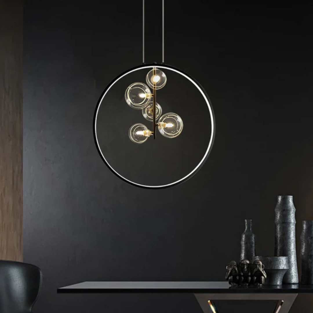 Brehn | Minimalistische schwarze Pendelleuchte