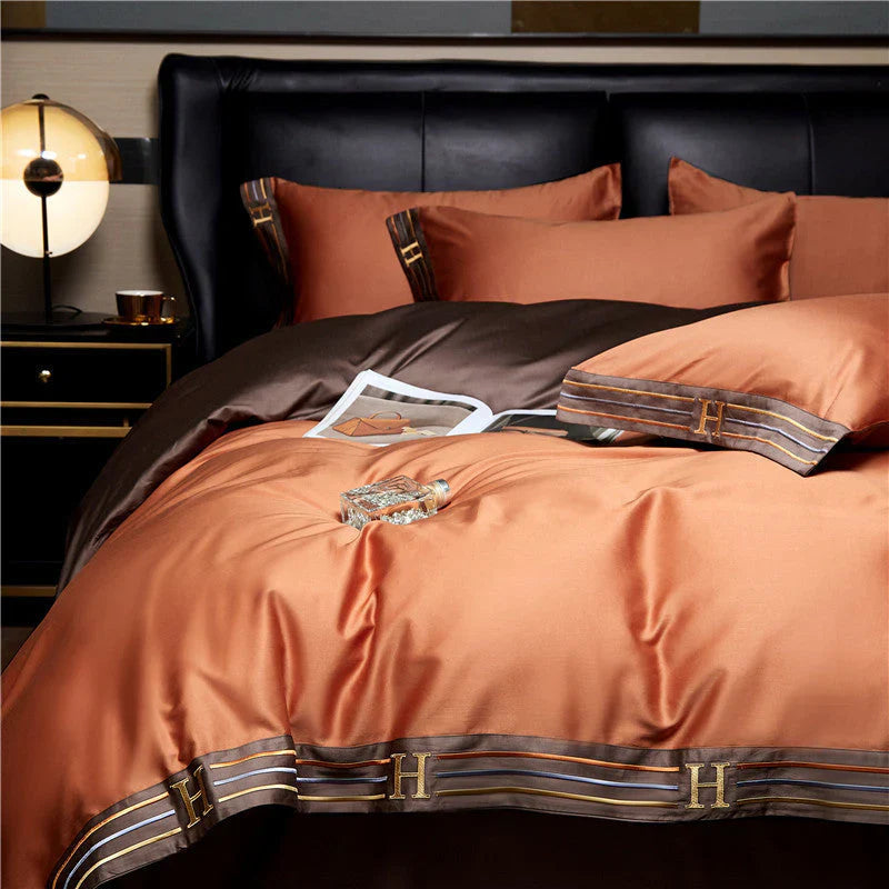 Brehn | Luxus Satin Bettwäsche 4-Teiliges Set - OpulenceSleep