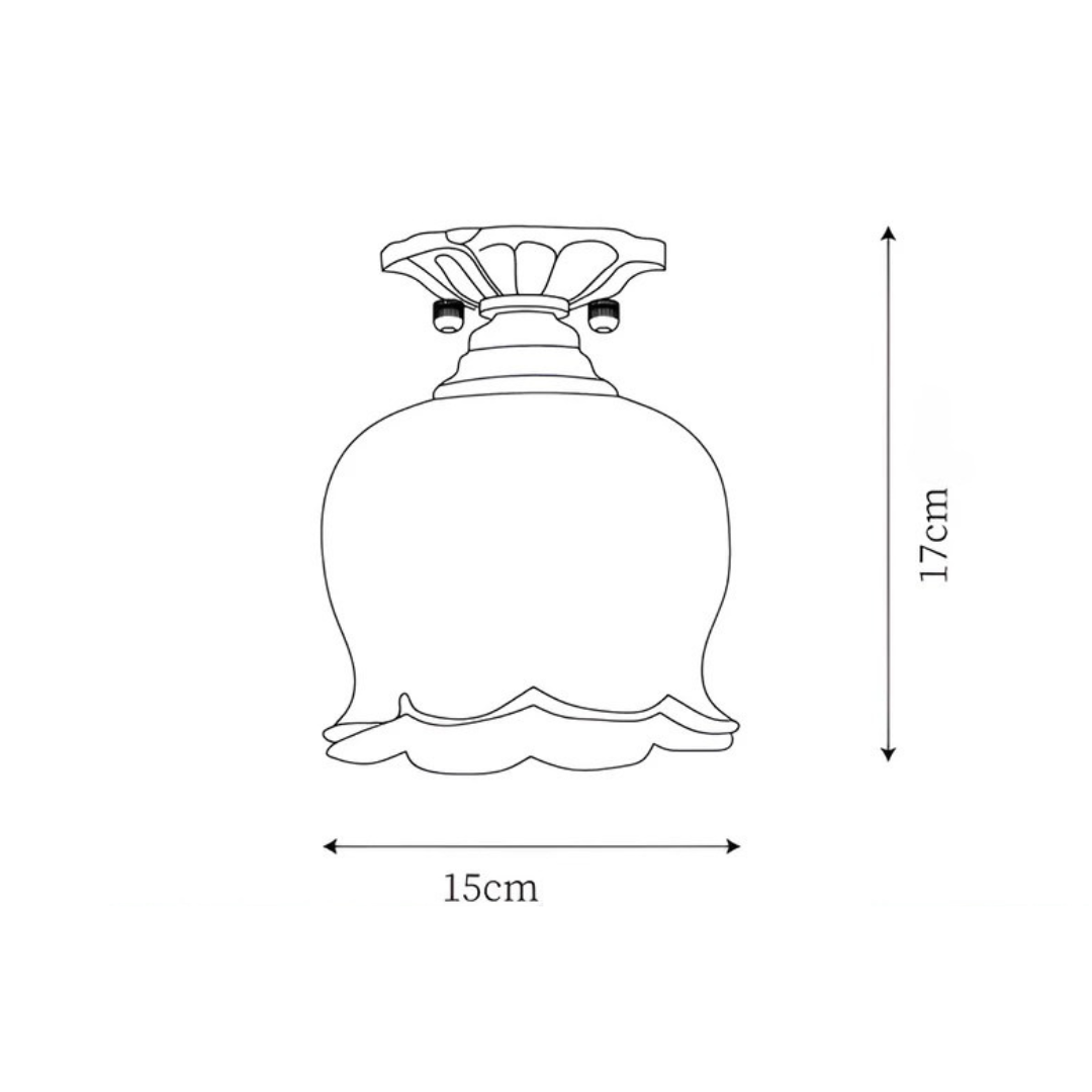 Brehn | Vintage Deckenlampe in Blumenform