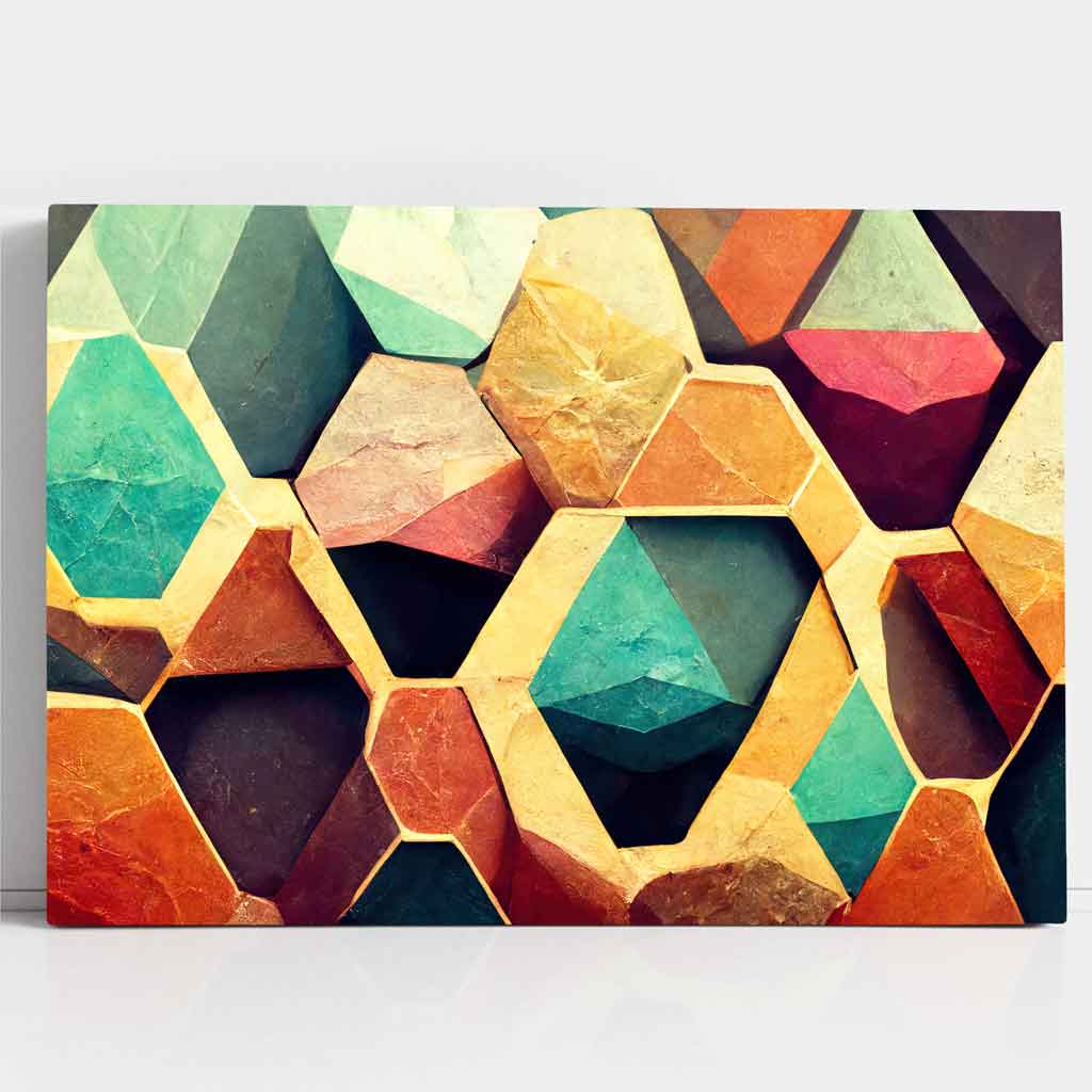 Abstrakter geometrischer Leinwanddruck
