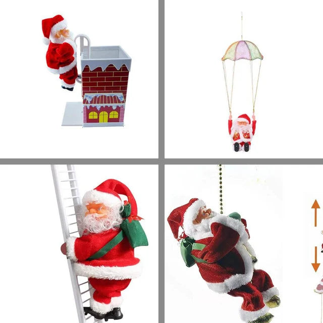 Kletternder Weihnachtsmann