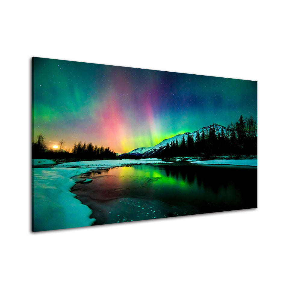Irlands Aurora - Leinwand Wandkunst Gemälde