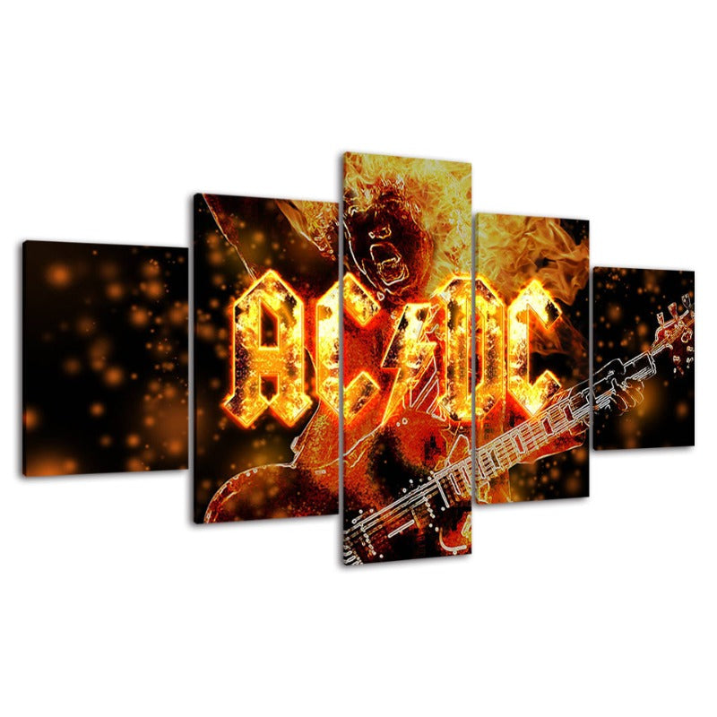 ACDC - Leinwand Wandkunst Malerei