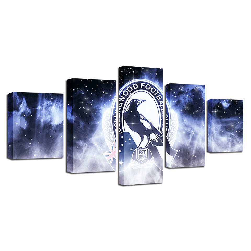 Collingwood Football Club 5 Stück - Leinwand Wandkunst Gemälde