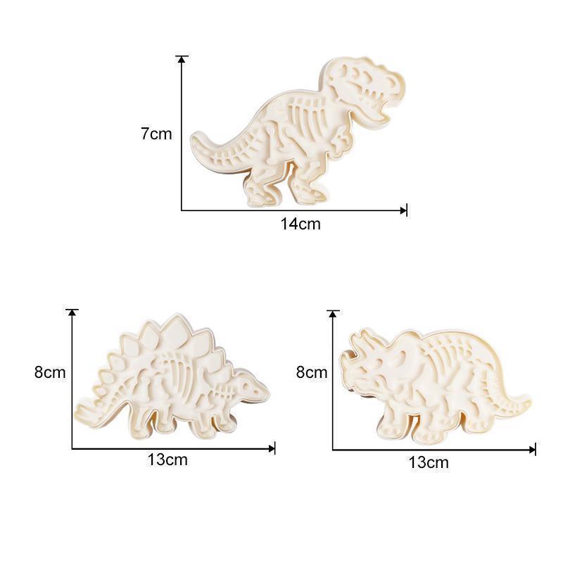 Dinosaurier-Keksausstecher (3-teiliges Set) | Brehn