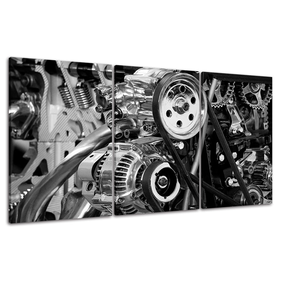 Mechanic Views - Leinwand Wandkunst Malerei