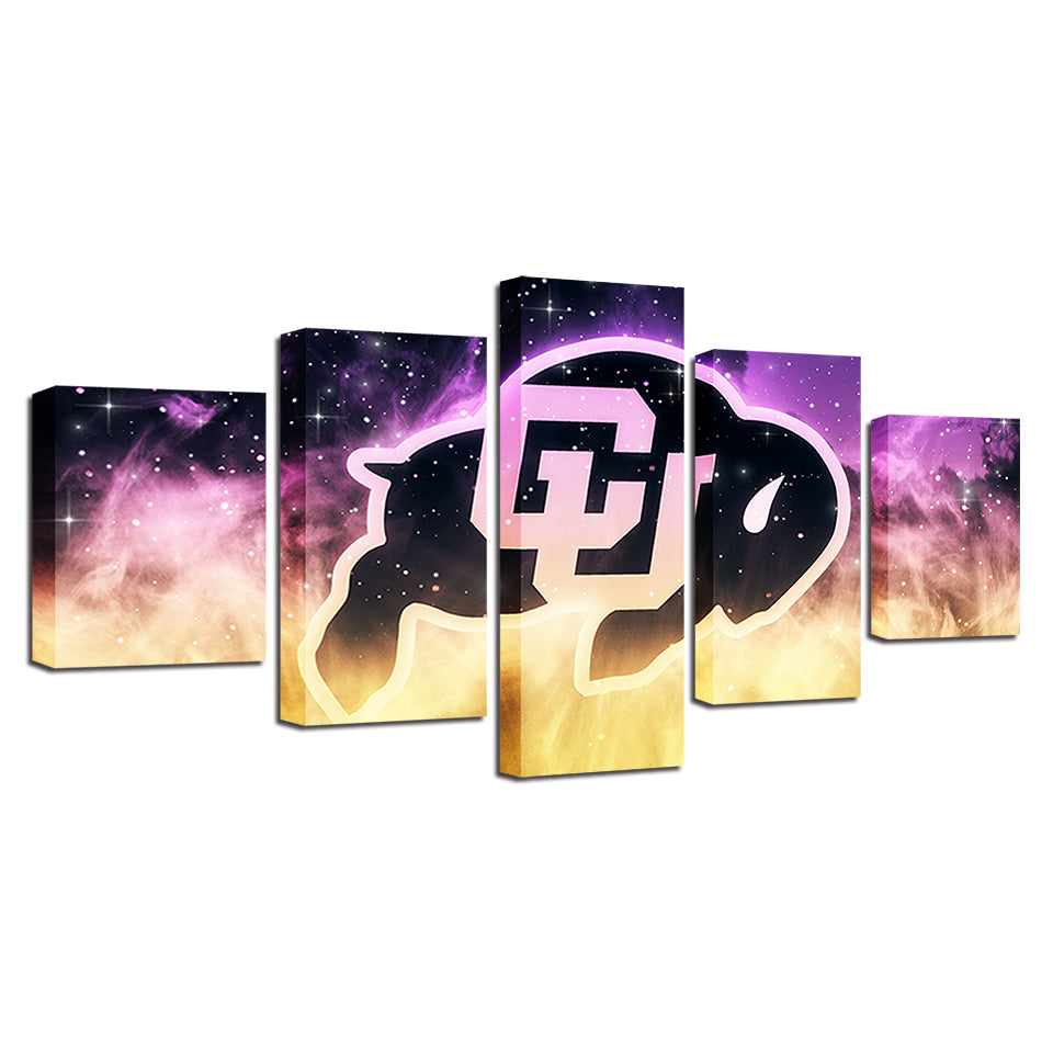 5-teiliges Leinwandbild „Sport der University of Colorado“