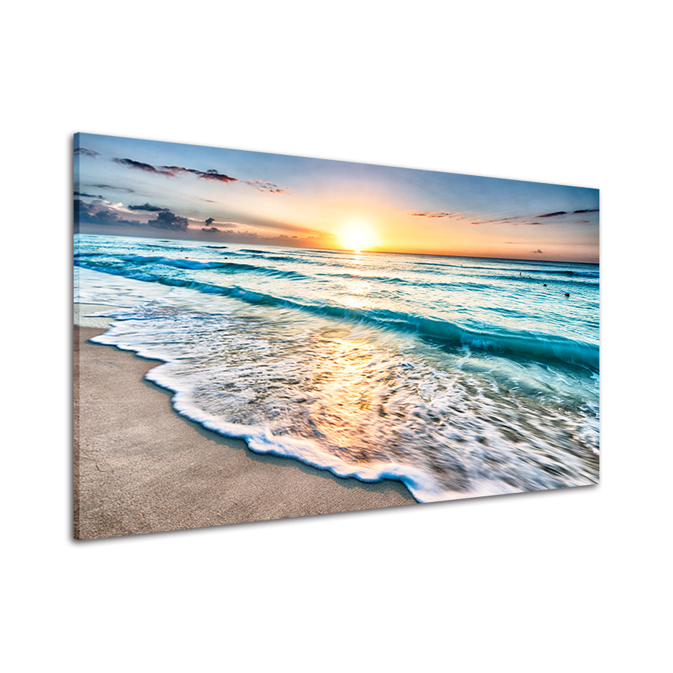Sonniger Strand in Florida – Leinwandbild