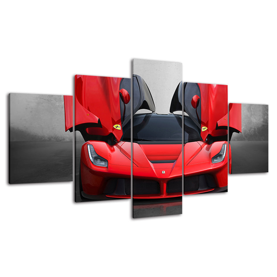 Luxus Ferrari Auto - Leinwand Wandkunst Malerei