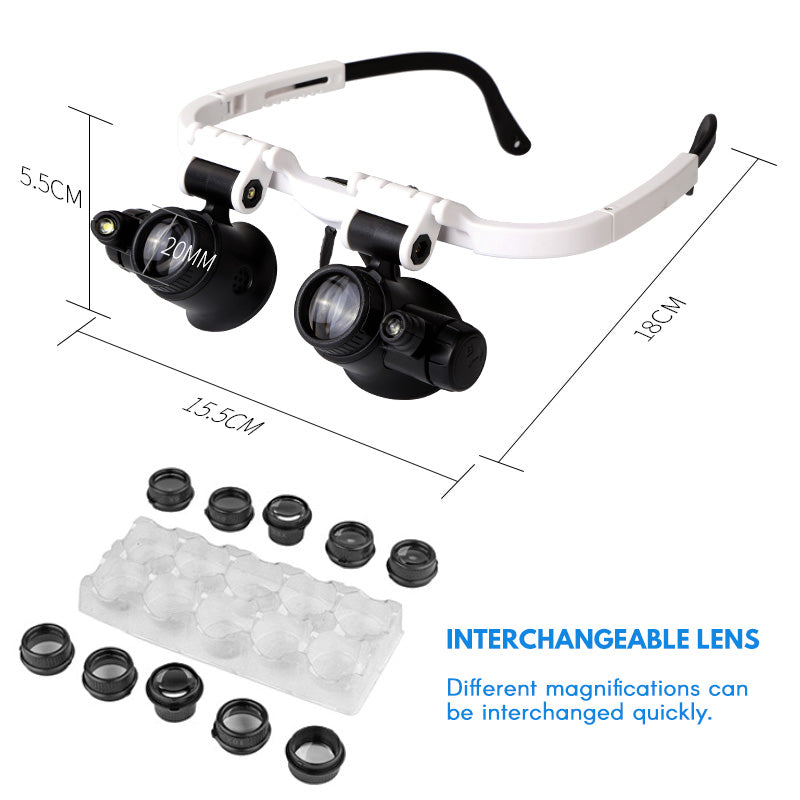 Brehn | LED-Brille Lupe