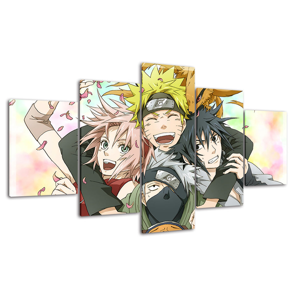 Anime Friends - Leinwand Wandkunst Malerei