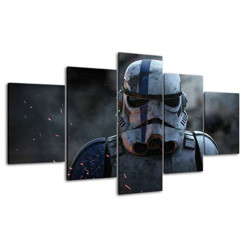 Stormtrooper Star Wars – 5-teiliges Leinwandbild – Hochauflösender Druck