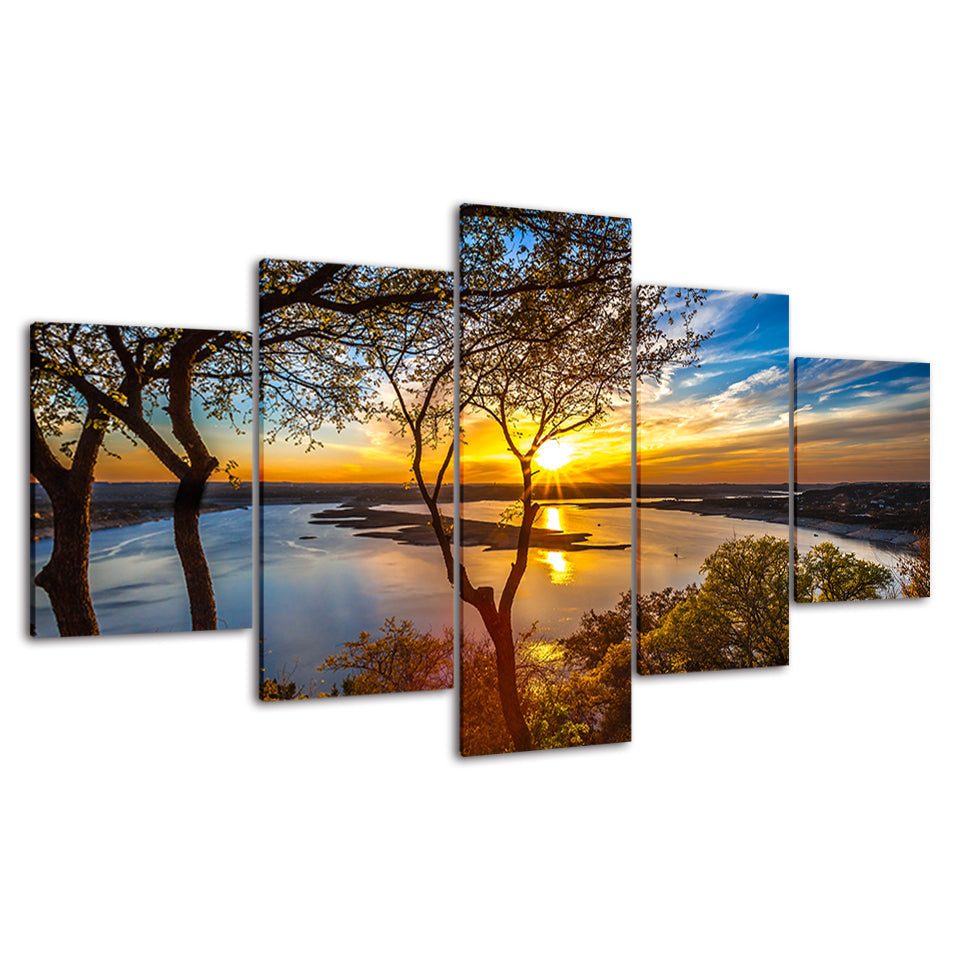 Beruhigende Natur - Leinwand Wandkunst Malerei