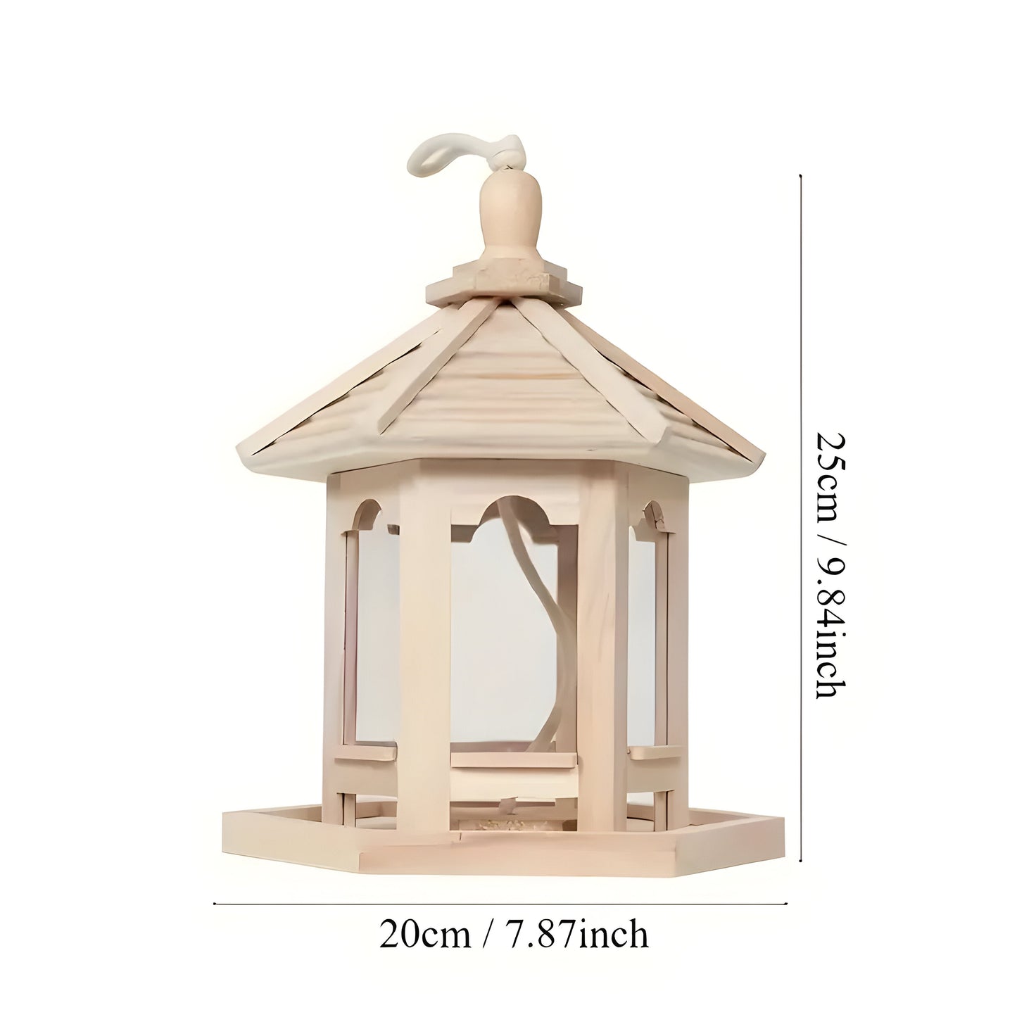 SkyPerch Nest - Hängendes Vogelhaus aus Holz von PaintaBrehne