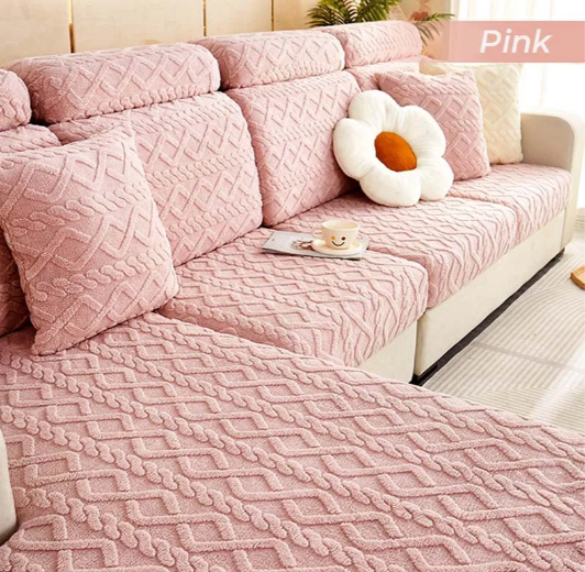 Voll Wickelweiches Fleece Stretch Sofaüberzug für alle Jahreszeiten | Brehn