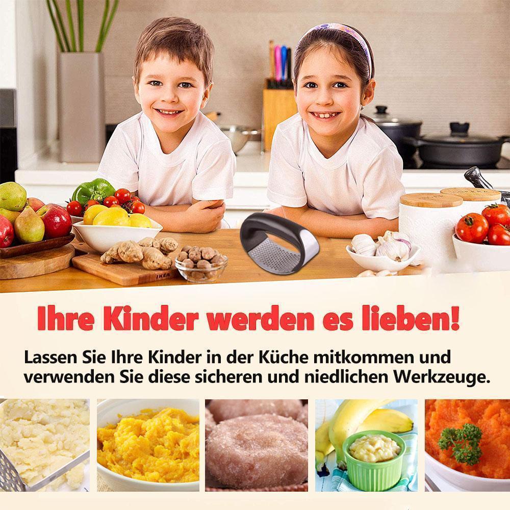 Brehn | Premium Edelstahl Knoblauchpresse, Garlic Press Kochen Werkzeug