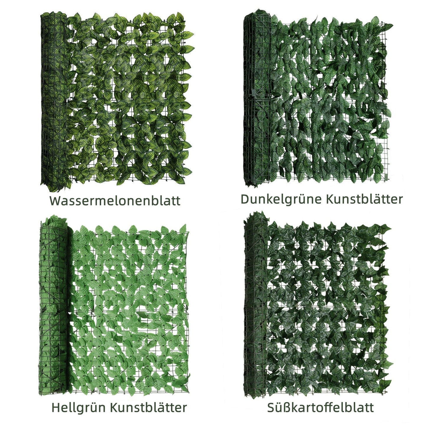 Künstliche Efeu Hecke Sichtschutz 1x3m | Brehn