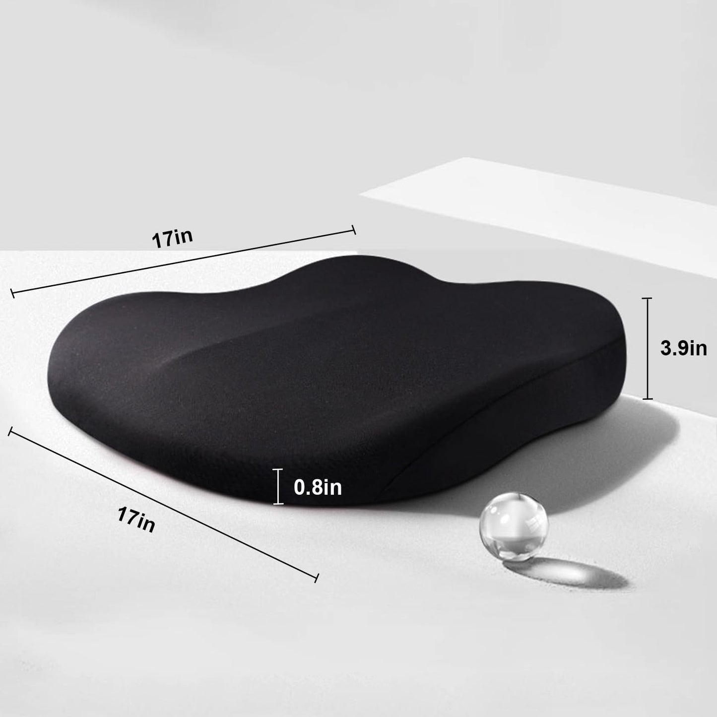 SitComfort Ergonomisches Sitzkissen für Auto & Büro – Bessere Sitzhöhe und Haltung | Brehn
