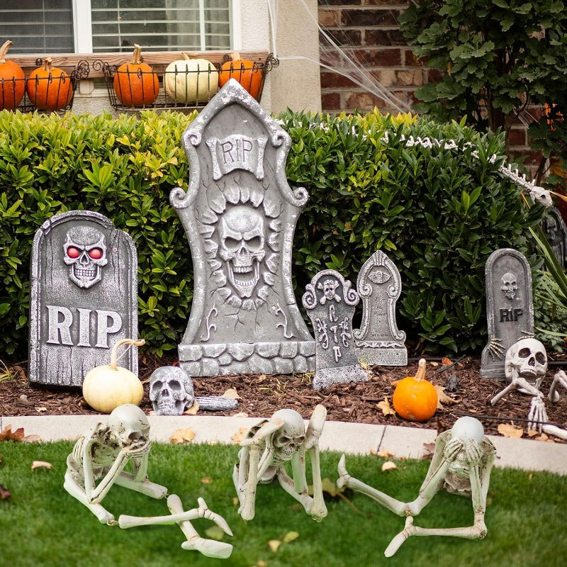 Brehn | Halloween Harz-Skelett-Figuren