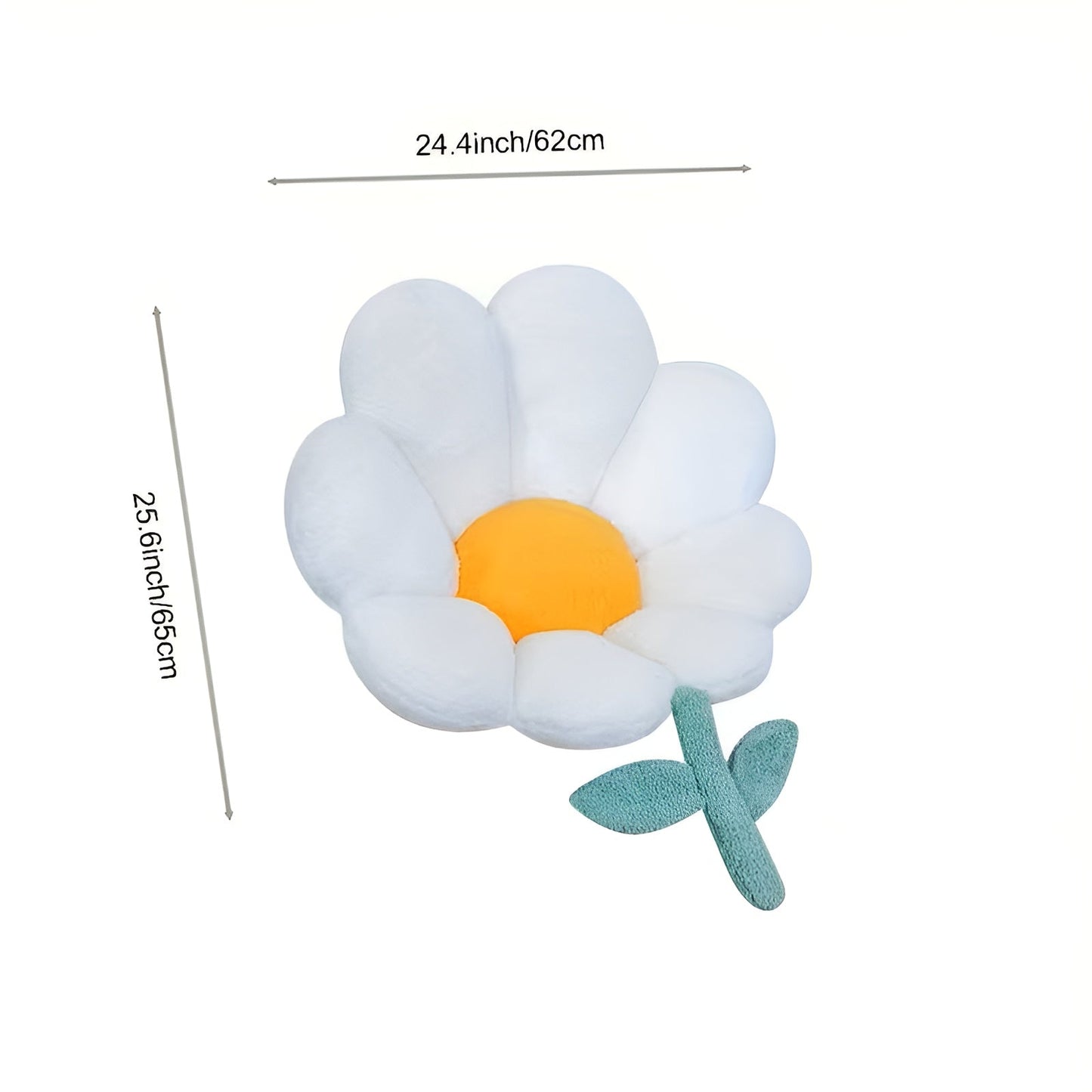 Blumenkissen – Weich und gemütlich | Dekoratives Bodenkissen für Sofa, Schlafzimmer und Wohnzimmer