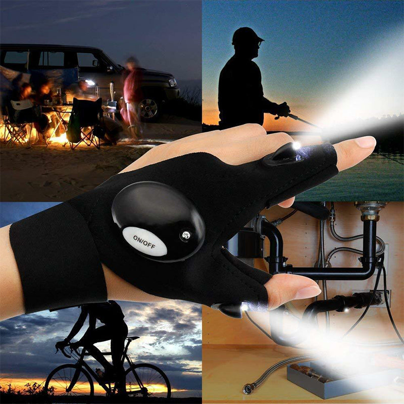 Bequeme LED-Handschuhe mit wasserdichten Lichtern | Brehn